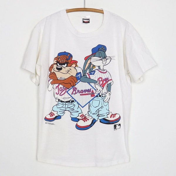 1991 Atlanta Braves Looney Tunes Taz MLB T-Shirt VINTAGE , Game day shirt