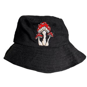 kishidamiki mushroom hat black-