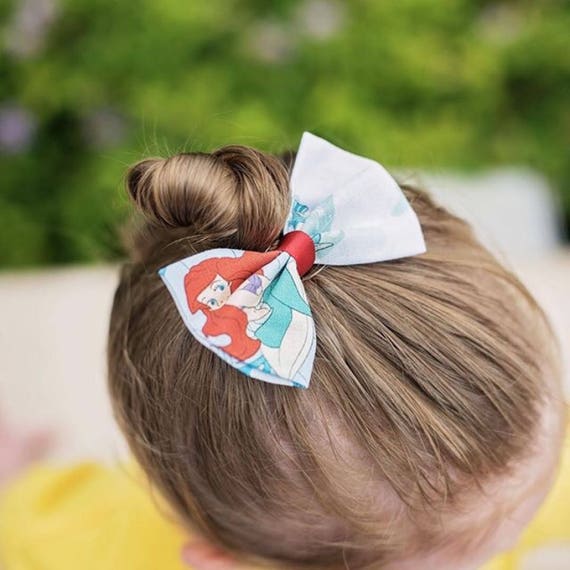 Vintage The Little Mermaid Hair bow, Headband, Baby Girl Headband, Toddler Hair Bows, Disney Hair bows, Baby Girl Bows, Hairbows, Hair clips