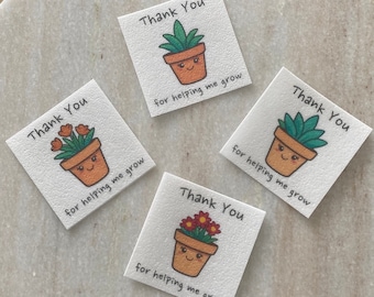 Thank You For Helping Me Grow - Custom Edible Wafer Paper