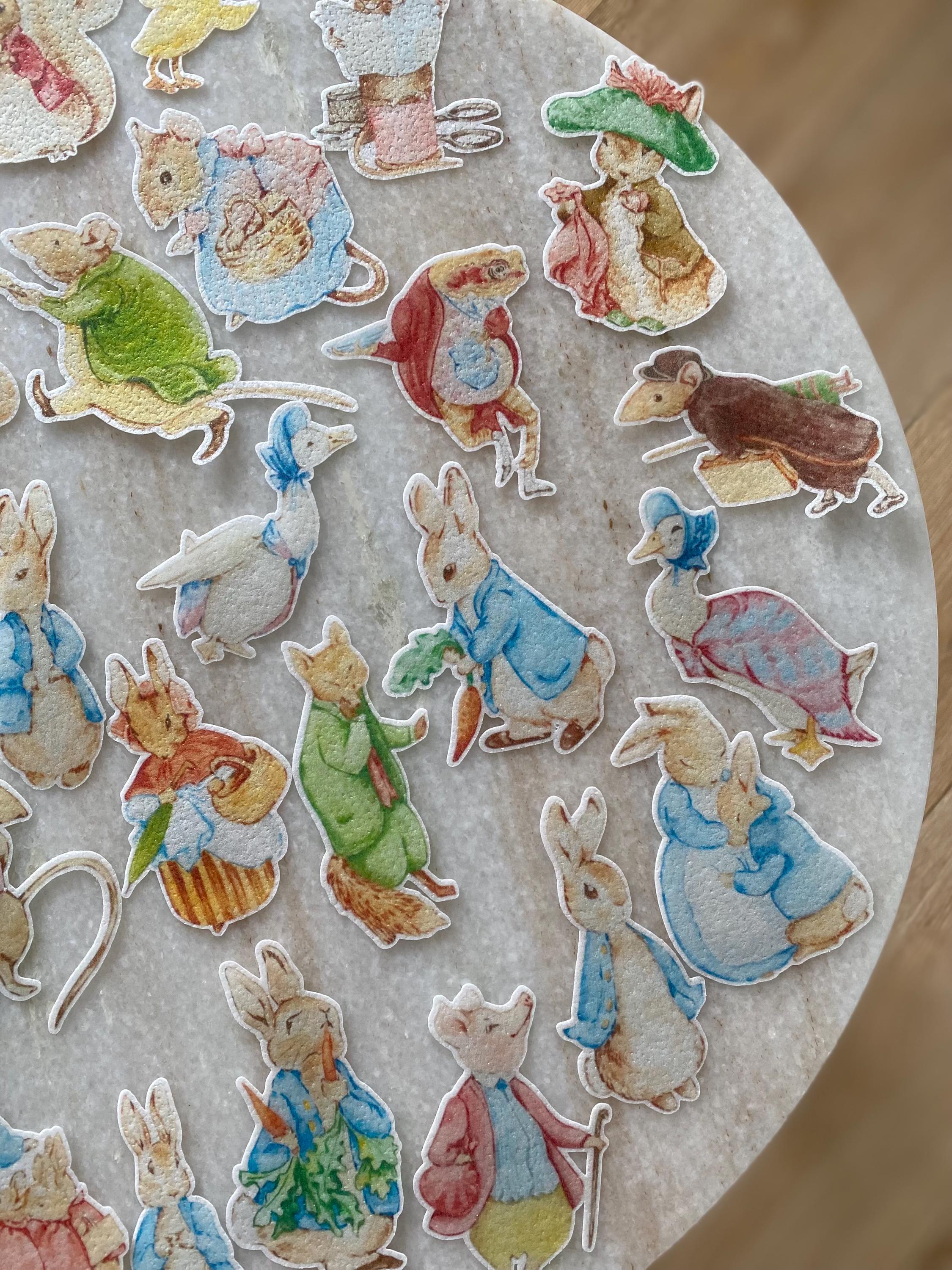 Peter Rabbit Wafer Peter Rabbit and Friends - Custom Edible Wafer Paper - Etsy