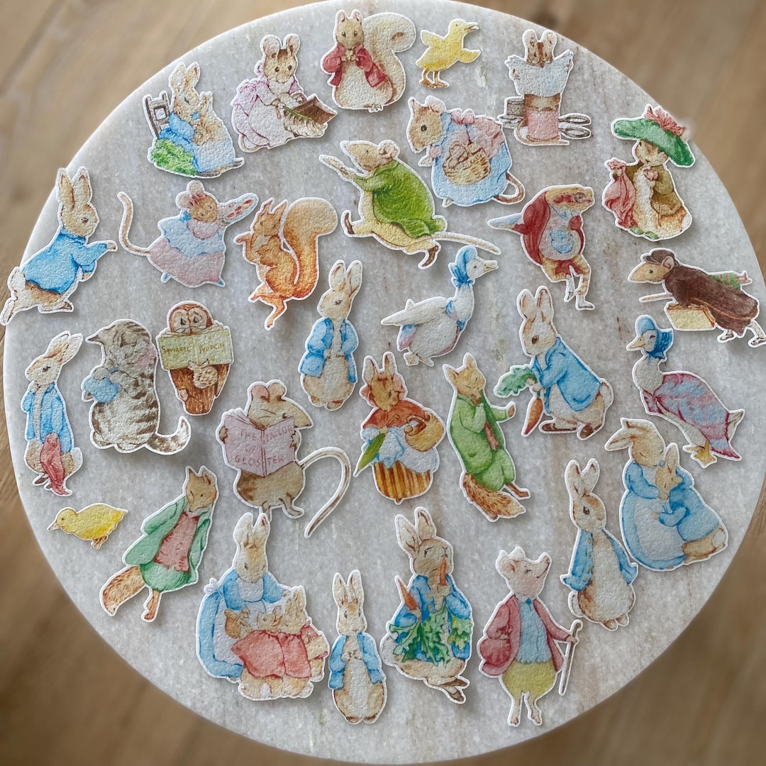 Peter Rabbit Wafer Rabbit and Friends - Custom Edible Wafer Paper - Etsy