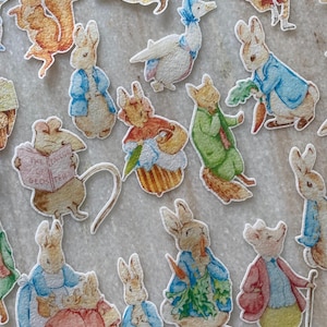 Peter Rabbit Wafer Rabbit and Friends - Custom Edible Wafer Paper - Etsy