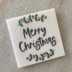 Frohe Weihnachten - Essbares Oblatenpapier Personalisierbar