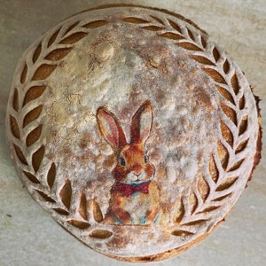 Bow Tie Bunnies - Benutzerdefiniertes essbares Oblatenpapier