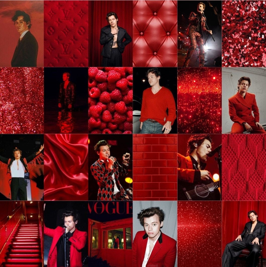 Harry Wall Kit Red Collage Digital - Etsy Israel
