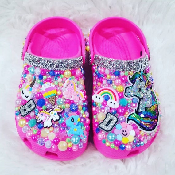 Unicorn Inspired Crocs - Etsy