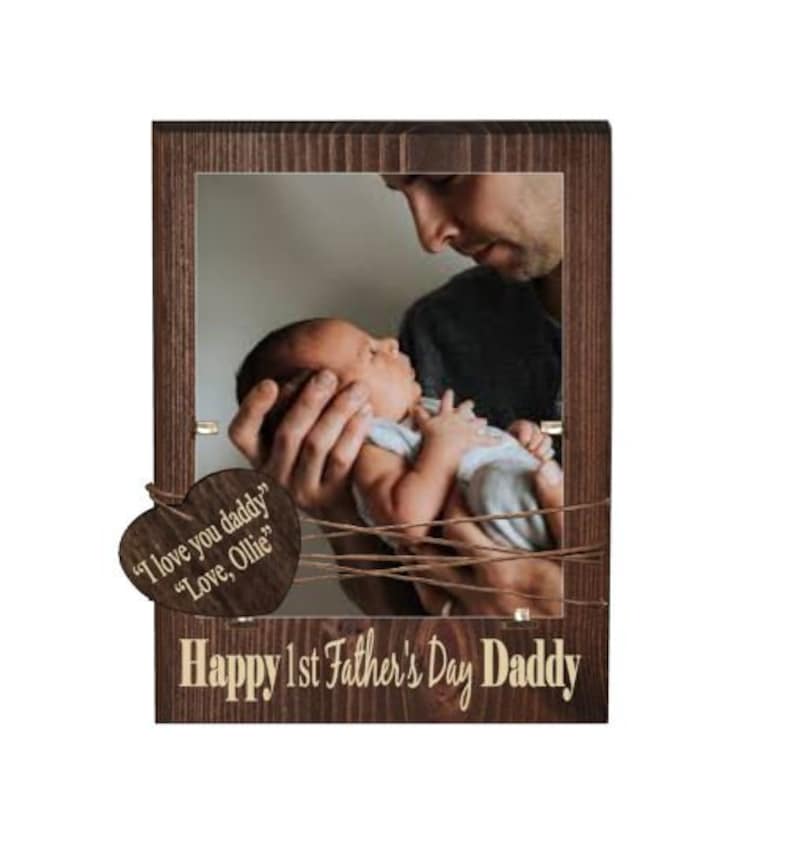 Happy 1st father/'s day daddy picture frame