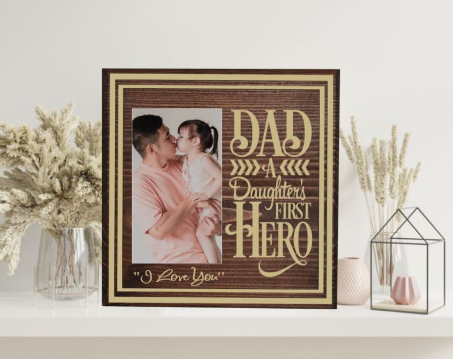 Father Daughter Picture Frame Father Daughter Frame Etsy