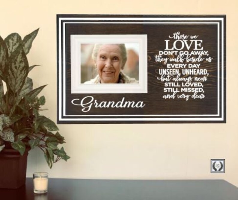 Grandma Memorial Picture Frame Memorial Frame Mother Etsy