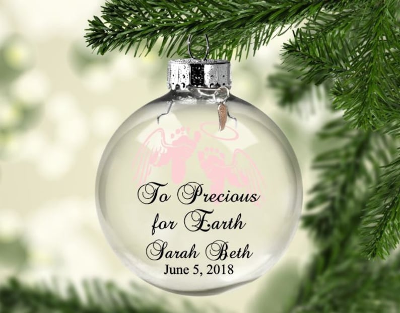 personalized baby loss ornament