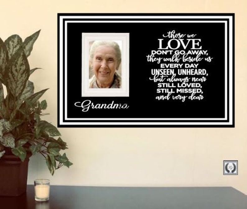 Grandma Memorial Picture Frame Memorial Frame Mother Etsy