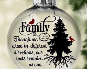 Adorno personalizado para árbol genealógico: Raíces y ramas, regalo de recuerdo