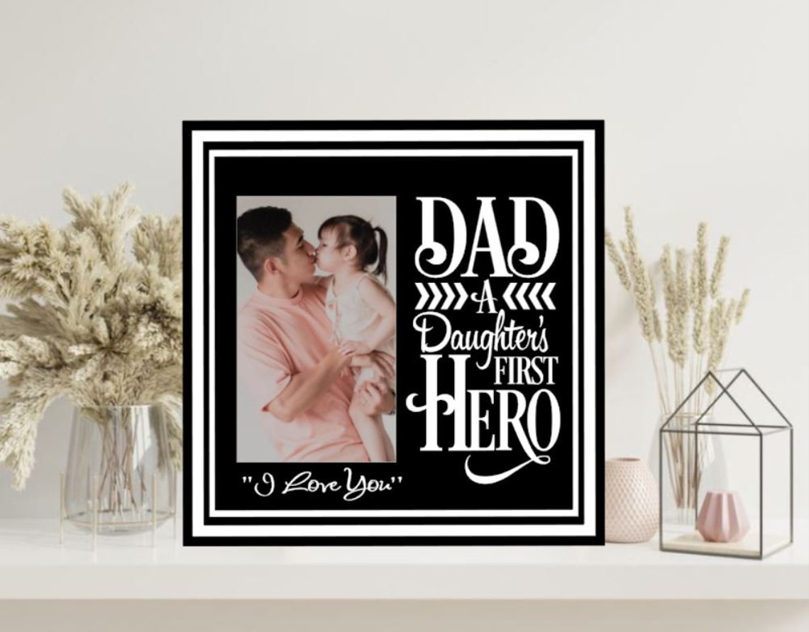 Father Daughter Picture Frame Father Daughter Frame Etsy
