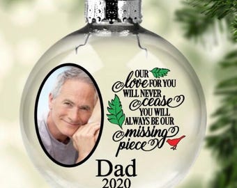 Adorno conmemorativo personalizado con foto: regalo flotante de recuerdo