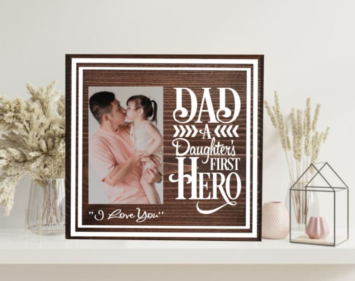 Father Daughter Picture Frame Father Daughter Frame Etsy