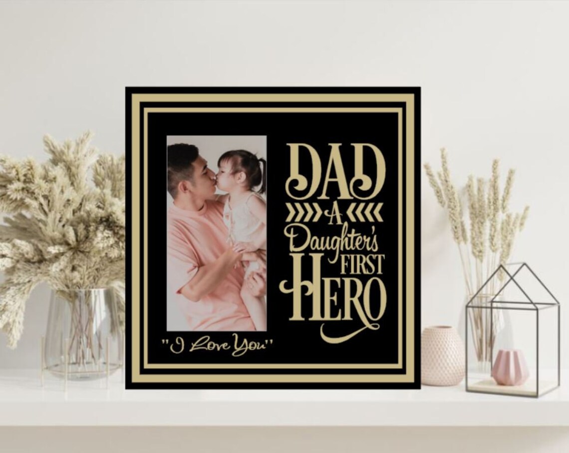 Father Daughter Picture Frame Father Daughter Frame Etsy