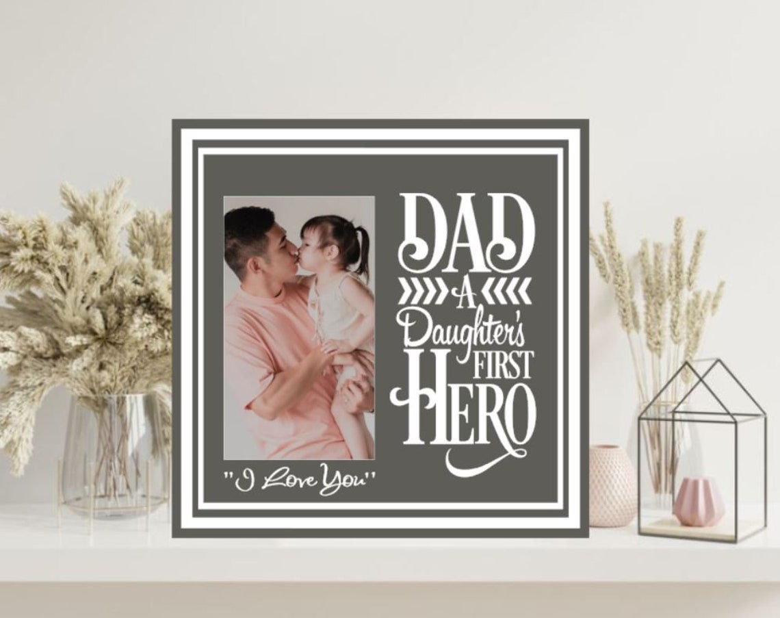 Father Daughter Picture Frame Father Daughter Frame Etsy