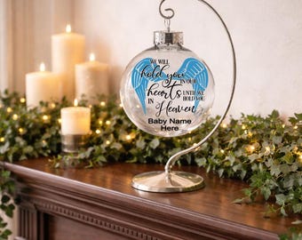 Adorno conmemorativo personalizado para la pérdida de un bebé, regalo de alas de ángel