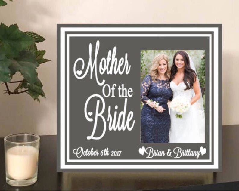 Mother of the bride picture frame mother of the bride gift Etsy