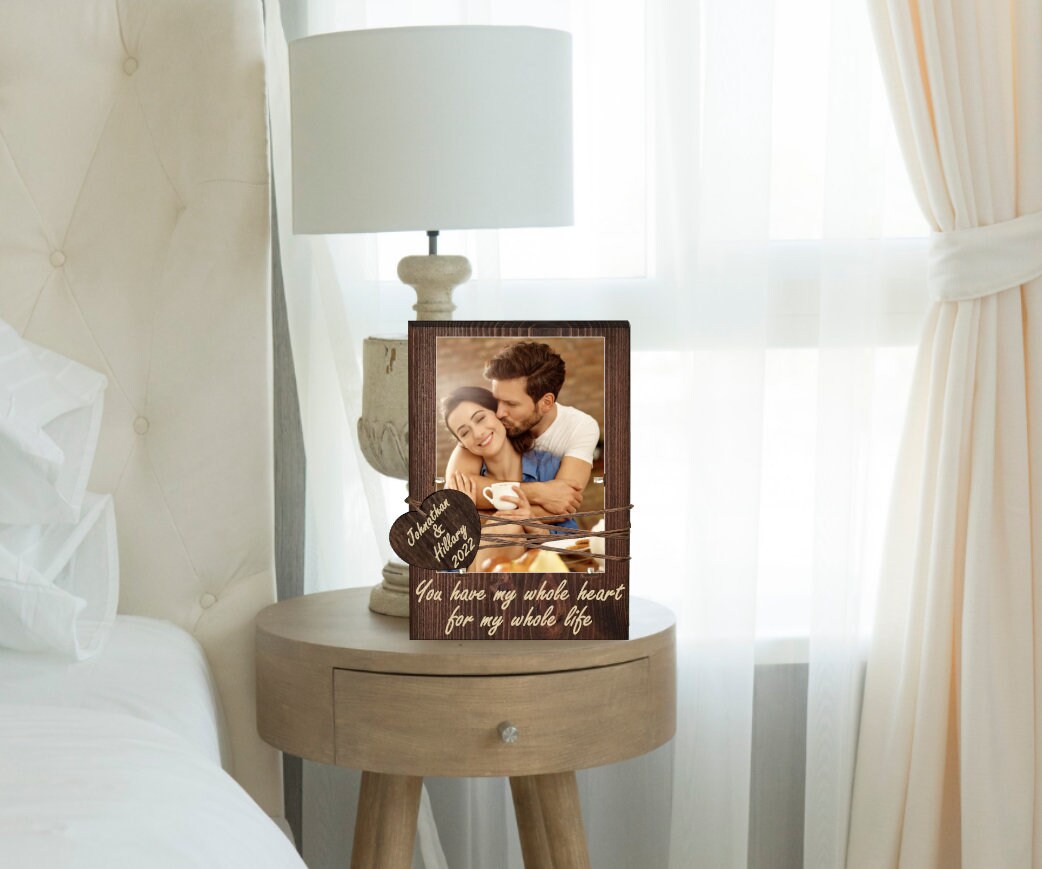 Couple Picture Frame Boyfriend Gift Gift for Him Gift Etsy