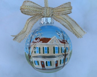 House Ornament, First House Custom Ornament, Custom House Ornament, House Ornament Handpainted, House Ornament. Couples Gift Personalized