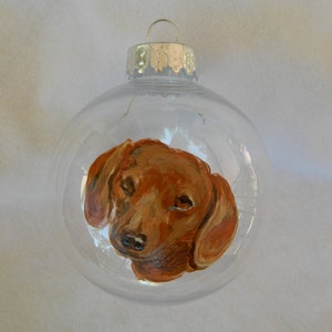 Dog Portrait Ornament Handpainted, Personalized Dog Ornament Memorial Pet Ornament Custom Pet Portrait Gift, Pet Loss Gift Ornament image 6