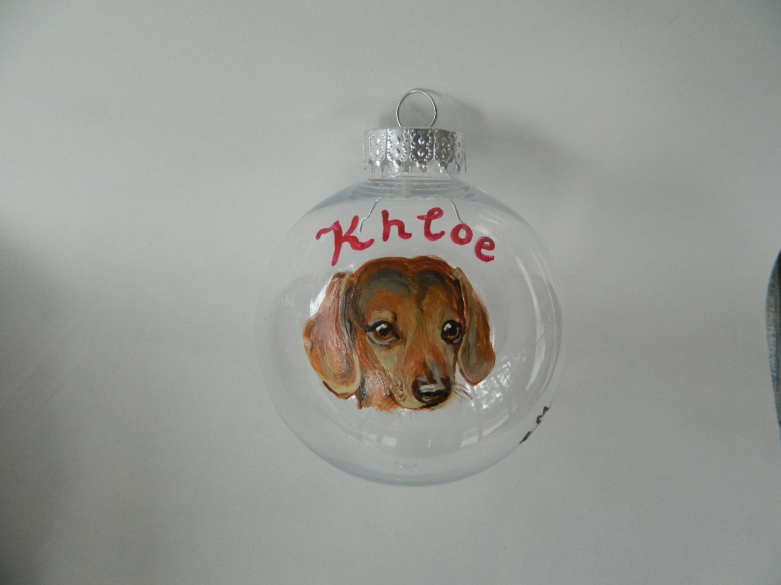 Custom Dog Portrait Ornament Hand Painted Personalized Dog | Etsy