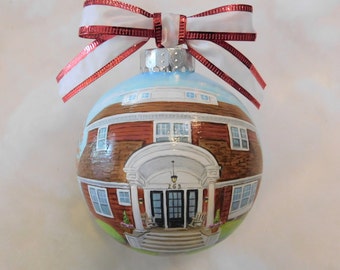 Hand Painted House Ornament, Custom House Ornament Painted, House Ornament Handpainted, Couples Gift First Home Ornament, Anniversary