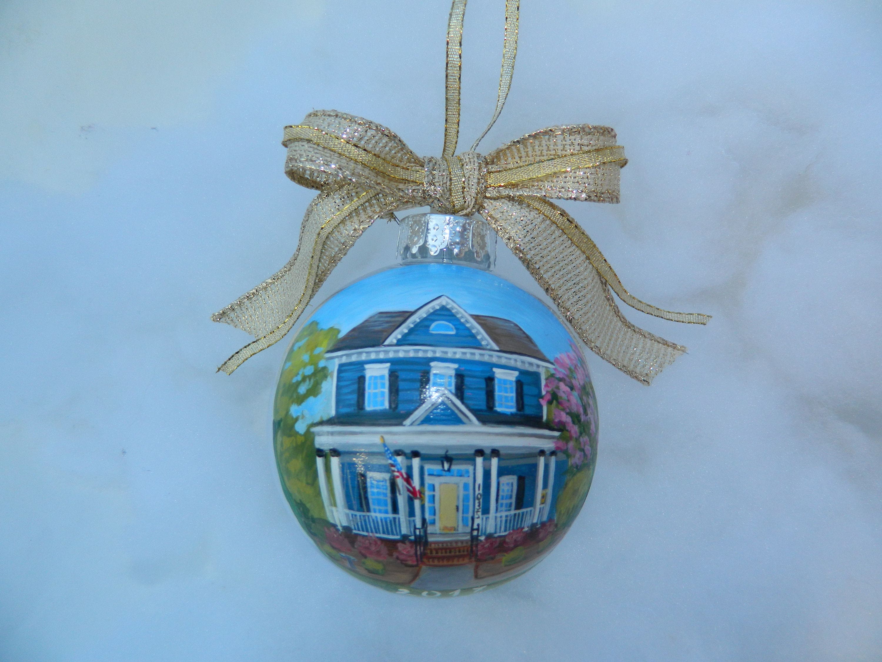 Handpainted House Ornament, Custom Home Portrait, First House Gift - Etsy