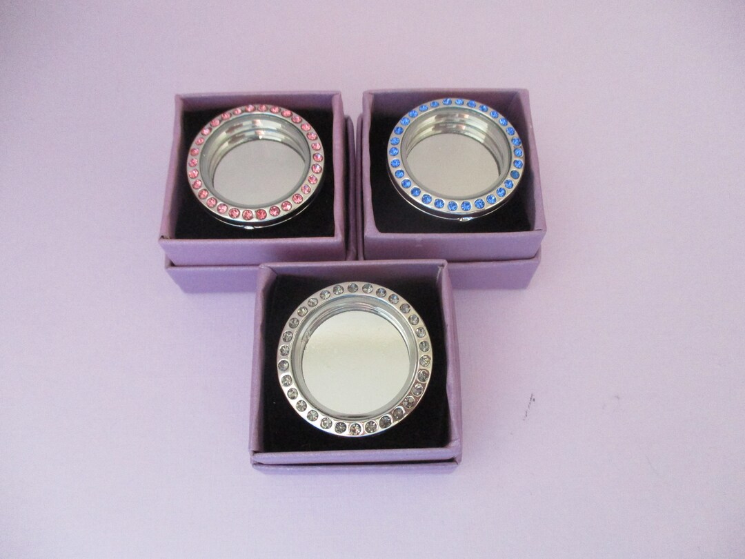 Crystal Locket Rings multiple Color Choices - Etsy