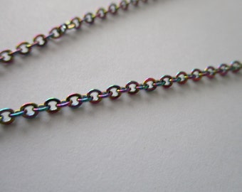 18" Rainbow Chain for Lockets