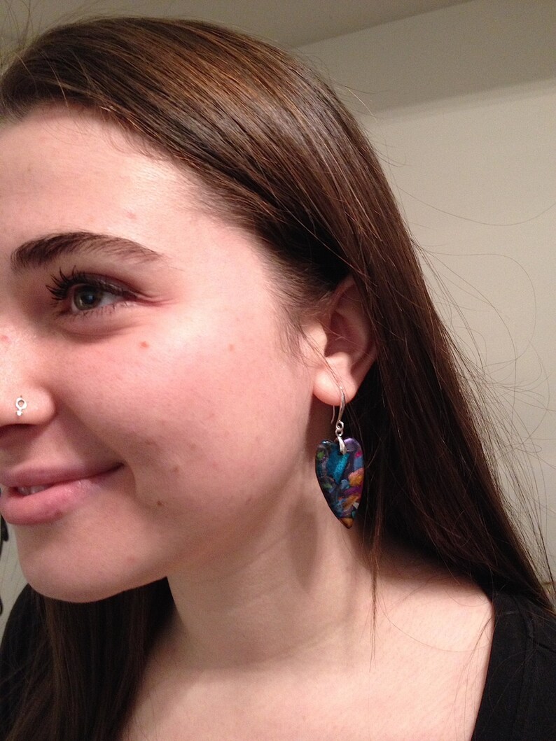 Candy Heart Charm Dangle Earrings main image 1