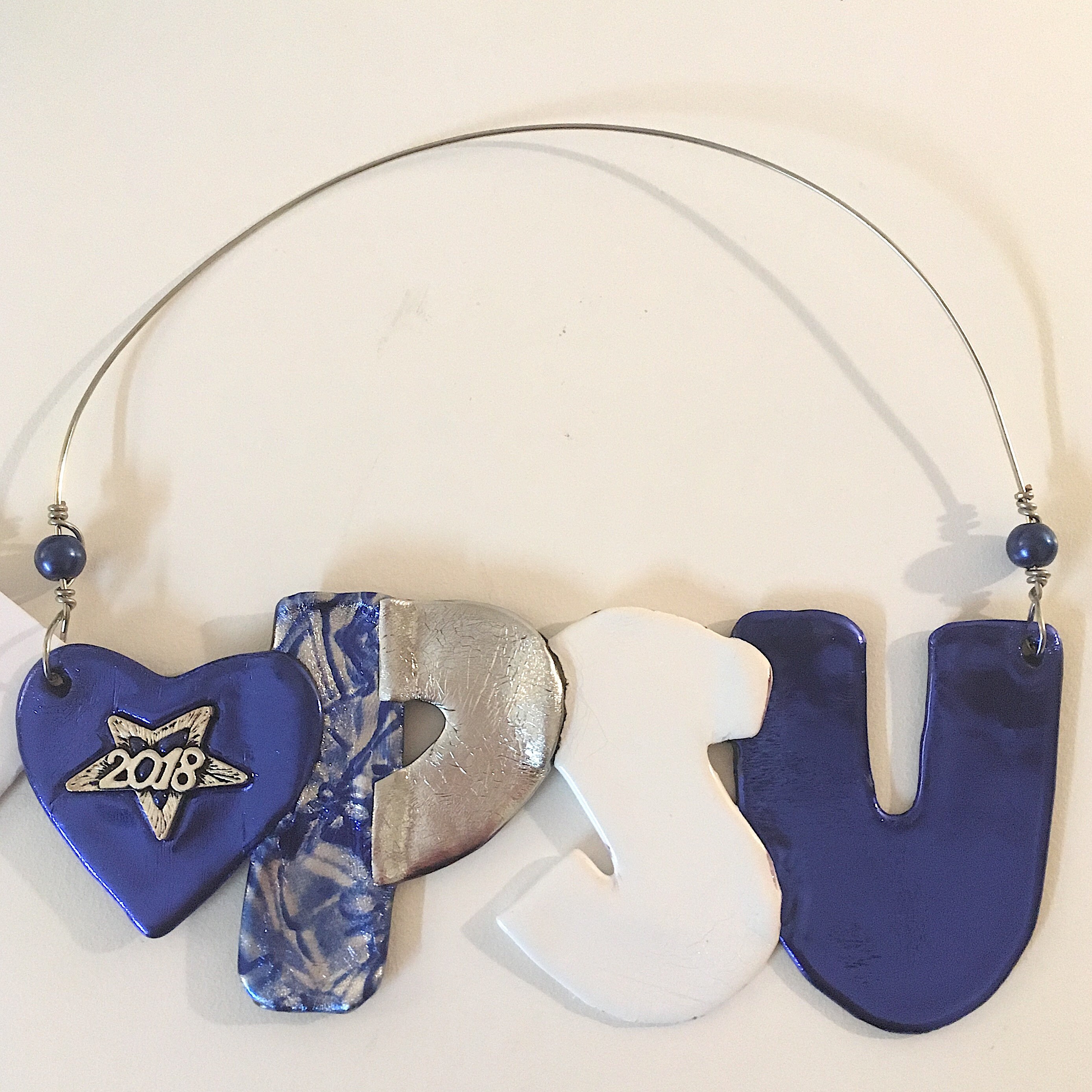 PSU Graduation Ornament Silver Mortar Cap With Year Charm Etsy