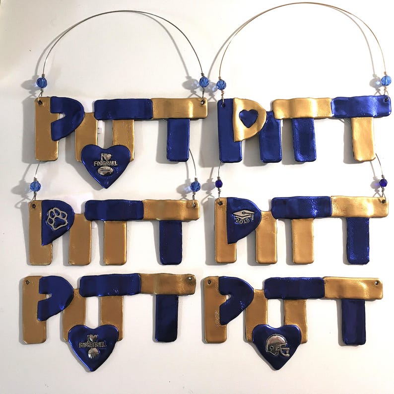 PITT Ornament, University of Pittsburgh, Panthers Football, Basketball