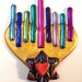 Hanukah Menorah Pin, Hanukah Jewelry, Hanukah Candles, Judaica, Jewish ...