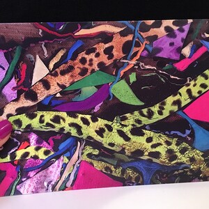 METALLIC ABSTRACTS© &quot;Tango&quot; NOTECARD Design, blank inside, Vibrant original art work signed by award-winning artist, 4.75&quot;x7.25&quot;