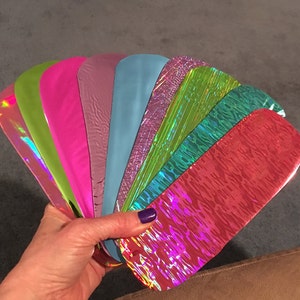 CMA© PASTEL 9 piece Package Custom Metallic Acrylic (replacing Friendly Plastic™) Designer Modeling Sticks in 90 beautiful colors & patterns