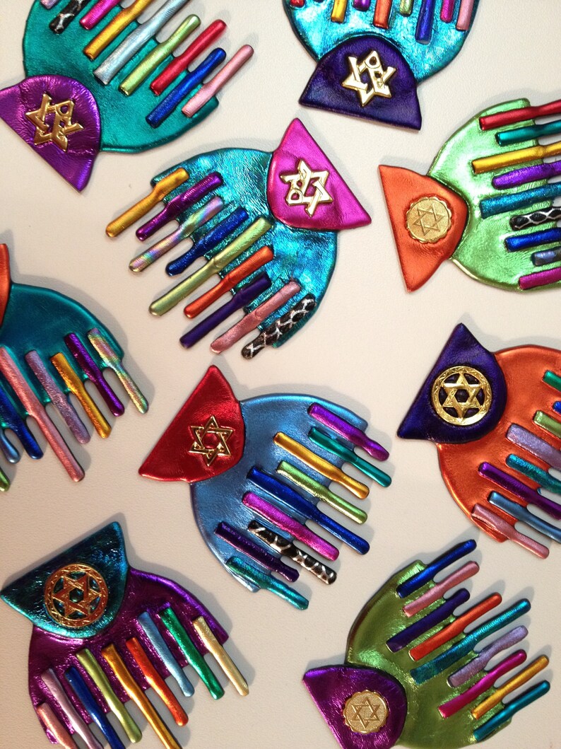 HANUKAH MENORAH Pin, Star of David Charms, 24K Gold Over Brass Charms ...