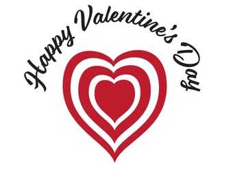 Feliz día de San Valentín SVG, Feliz diseño digital de San Valentín, archivos Svg para Cricut, diseños de sublimación descarga instantánea svg png jpg eps dwg