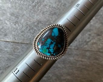 SIZE 9.5: Cloud Mountain Turquoise Facet Ring