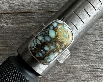 SIZE 11.75: 7 Dwarfs Bark Ring - Sterling Silver