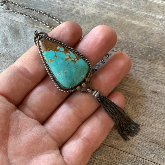 Turquoise pendant deals etsy