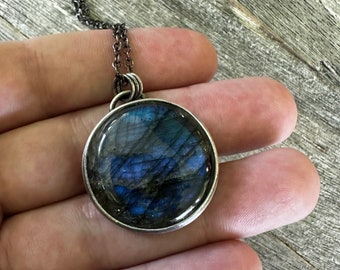 Labradorite Pendant - Sterling Silver