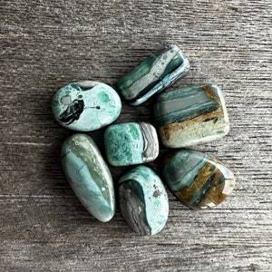 Loose Stones (Choose one): Mystic Sage Variscite  (Custom settings also available, read description below for more information)
