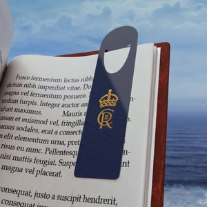 King Charles III Royal Cypher Aluminium Bookmark, British Coronation Gift