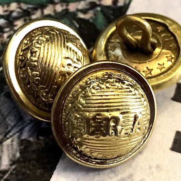 Small Fenian Uniform Buttons 1866-1871, Irish Republican Army, 5/8”