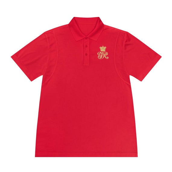 Queen Victoria Cypher Men's Sport Polo Shirt, VR Coronation Wear