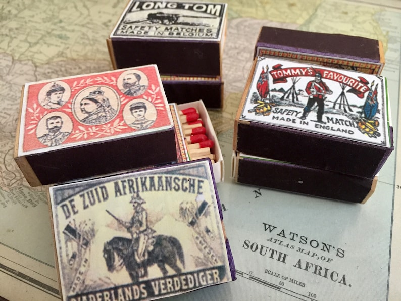 Victorian Matchboxes Etsy