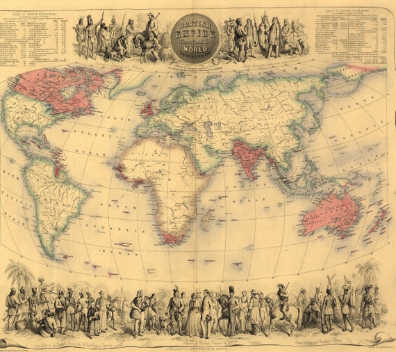 大英帝国地図の歴史的ブランケット、ベルベットの豪華なブランケット